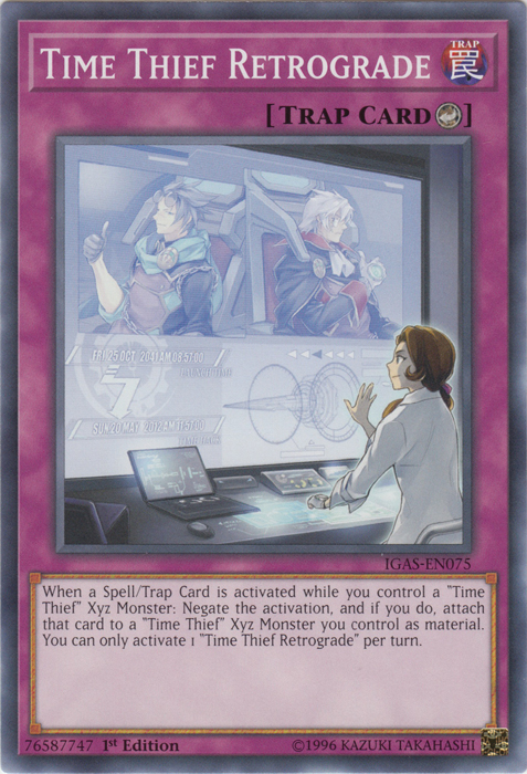 Time Thief Retrograde [IGAS-EN075] Common | Jomio and Rueliete's Cards and Comics