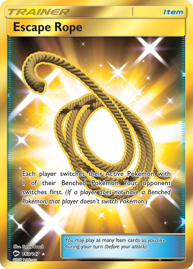 Escape Rope (163/147) [Sun & Moon: Burning Shadows] | Jomio and Rueliete's Cards and Comics