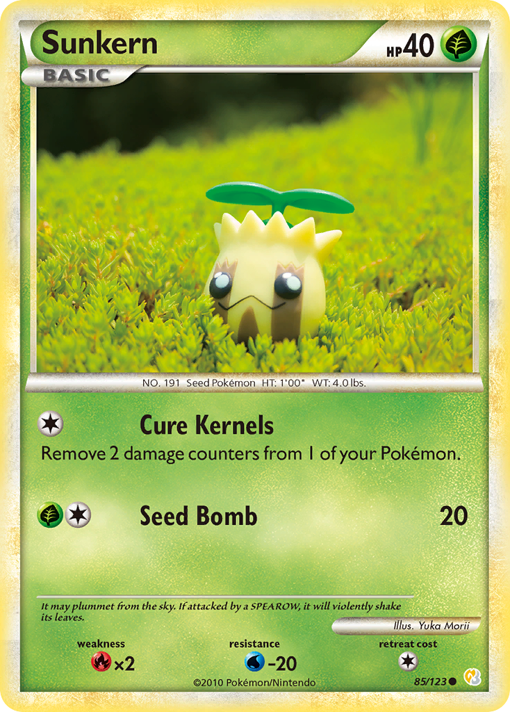 Sunkern (85/123) [HeartGold & SoulSilver: Base Set] | Jomio and Rueliete's Cards and Comics