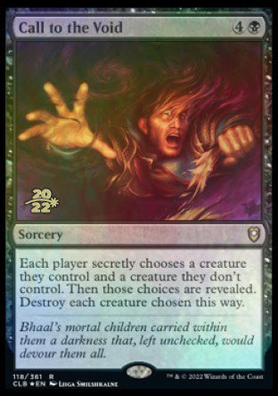 Call to the Void [Commander Legends: Battle for Baldur's Gate Prerelease Promos] | Jomio and Rueliete's Cards and Comics