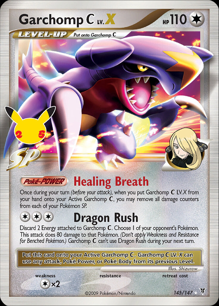 Garchomp C LV.X (145/147) [Celebrations: 25th Anniversary - Classic Collection] | Jomio and Rueliete's Cards and Comics
