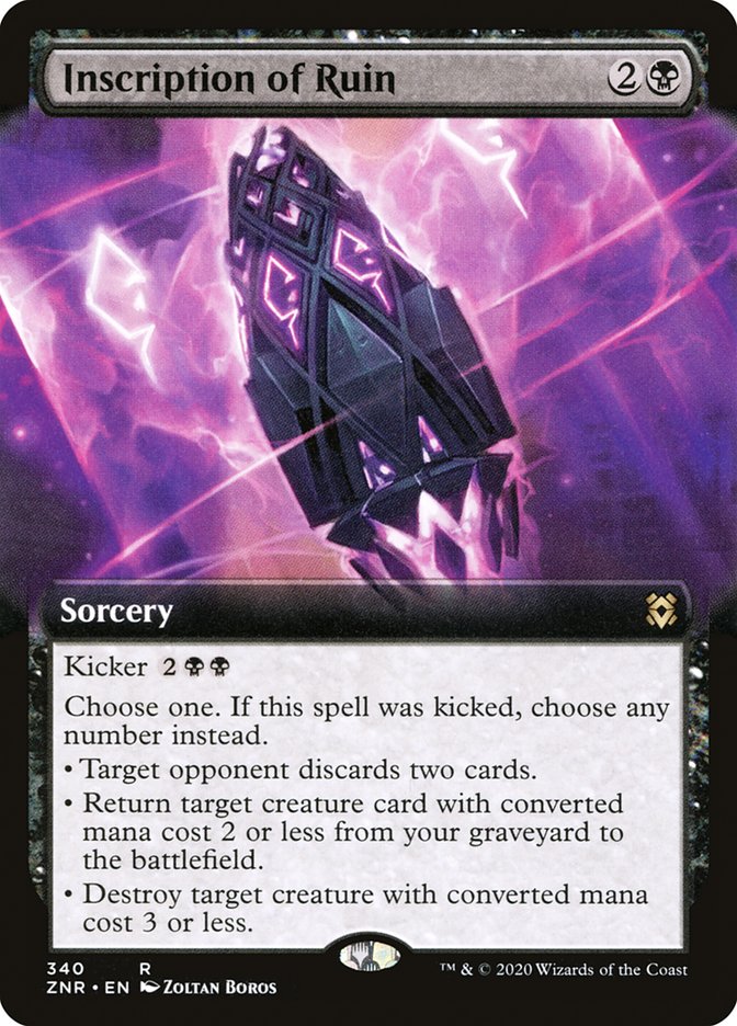 Inscription of Ruin (Extended Art) [Zendikar Rising] | Jomio and Rueliete's Cards and Comics
