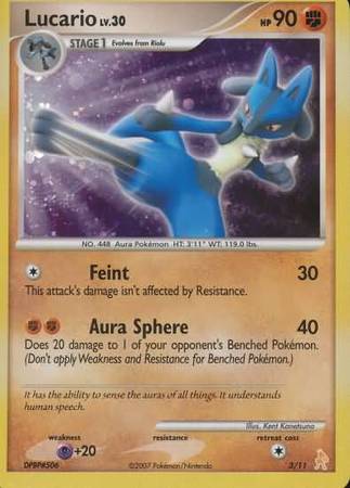 Lucario (3/11) [Diamond & Pearl: Trainer Kit - Lucario] | Jomio and Rueliete's Cards and Comics