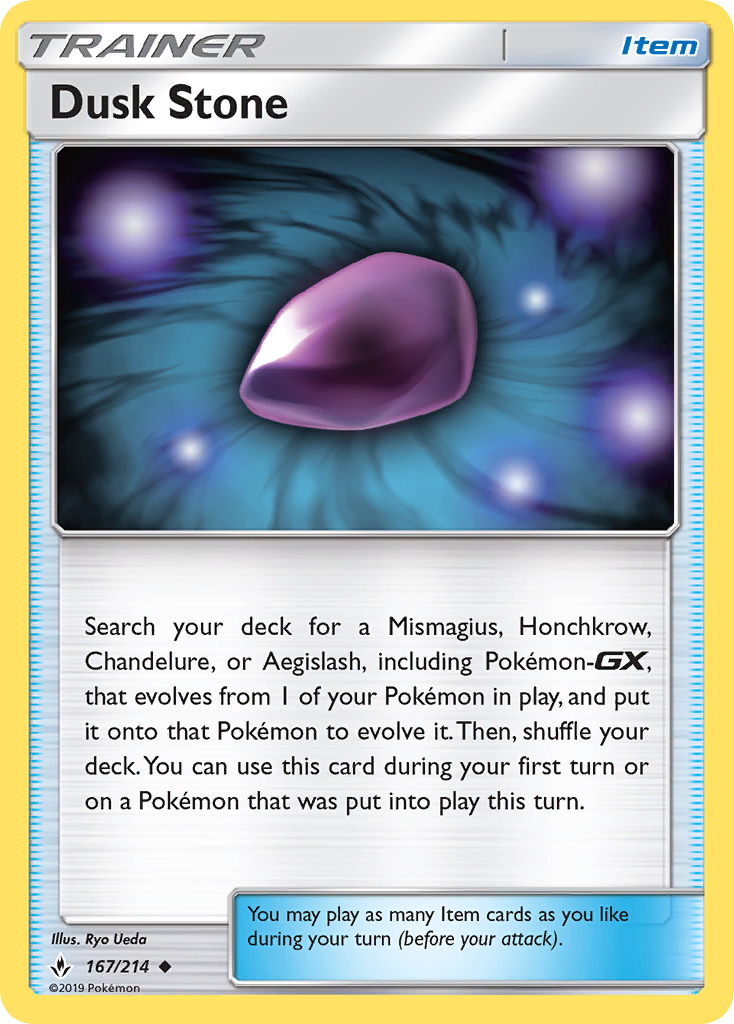 Dusk Stone (167/214) [Sun & Moon: Unbroken Bonds] | Jomio and Rueliete's Cards and Comics