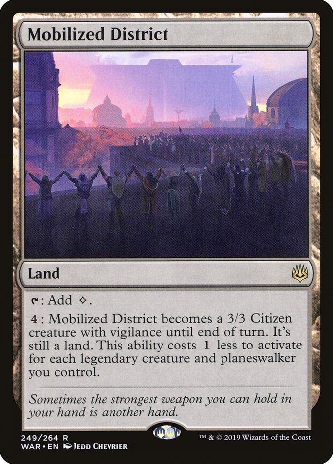 Mobilized District [War of the Spark] | Jomio and Rueliete's Cards and Comics