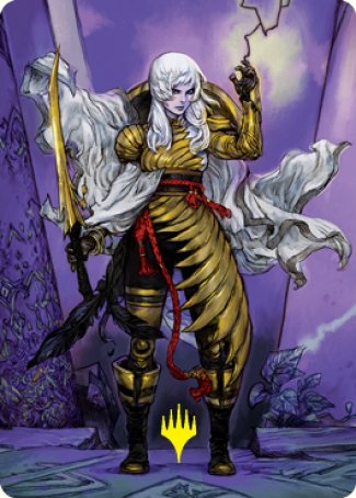 The Wandering Emperor 1 Art Card (Gold-Stamped Signature) [Kamigawa: Neon Dynasty Art Series] | Jomio and Rueliete's Cards and Comics