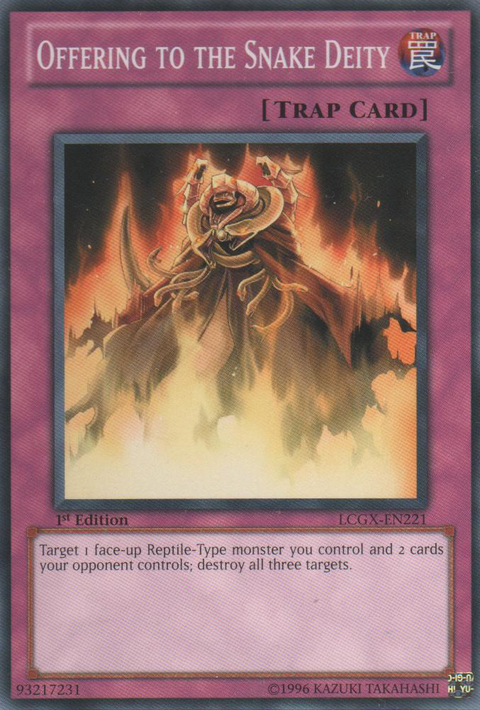 Offering to the Snake Deity [LCGX-EN221] Common | Jomio and Rueliete's Cards and Comics