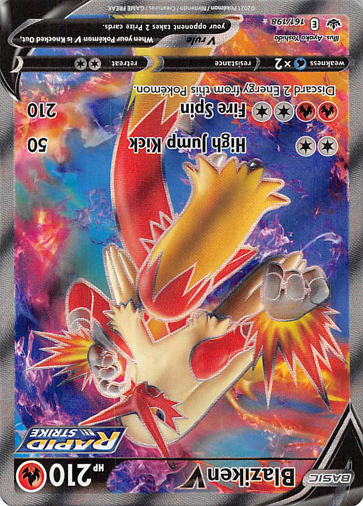 Blaziken V (161/198) [Sword & Shield: Chilling Reign] | Jomio and Rueliete's Cards and Comics