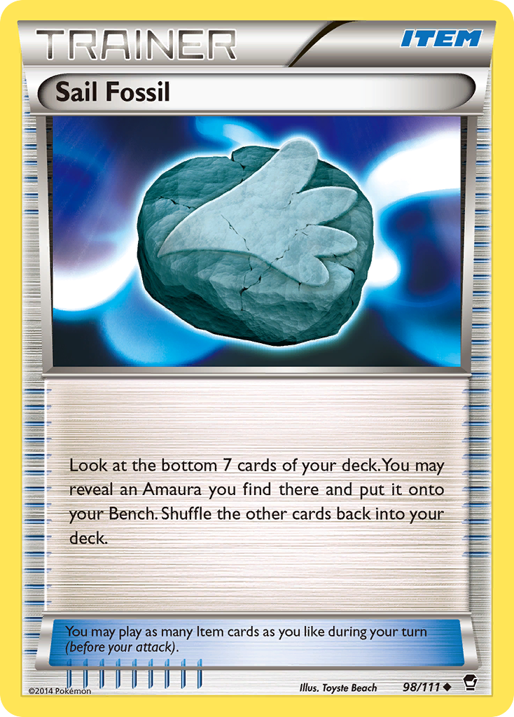 Sail Fossil (98/111) [XY: Furious Fists] | Jomio and Rueliete's Cards and Comics