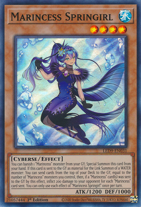 Marincess Springirl [LED9-EN031] Super Rare | Jomio and Rueliete's Cards and Comics