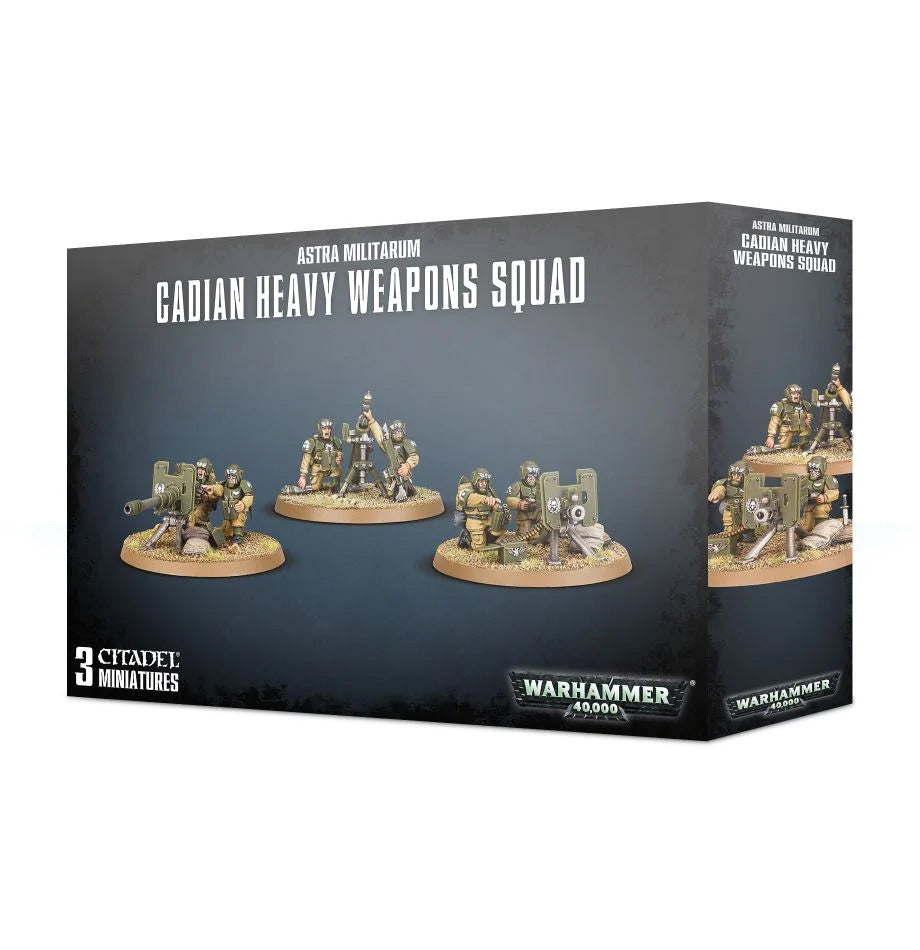 Warhammer 40,000 Astra Militarum - Cadian Heavy Weapons Squad | Jomio and Rueliete's Cards and Comics
