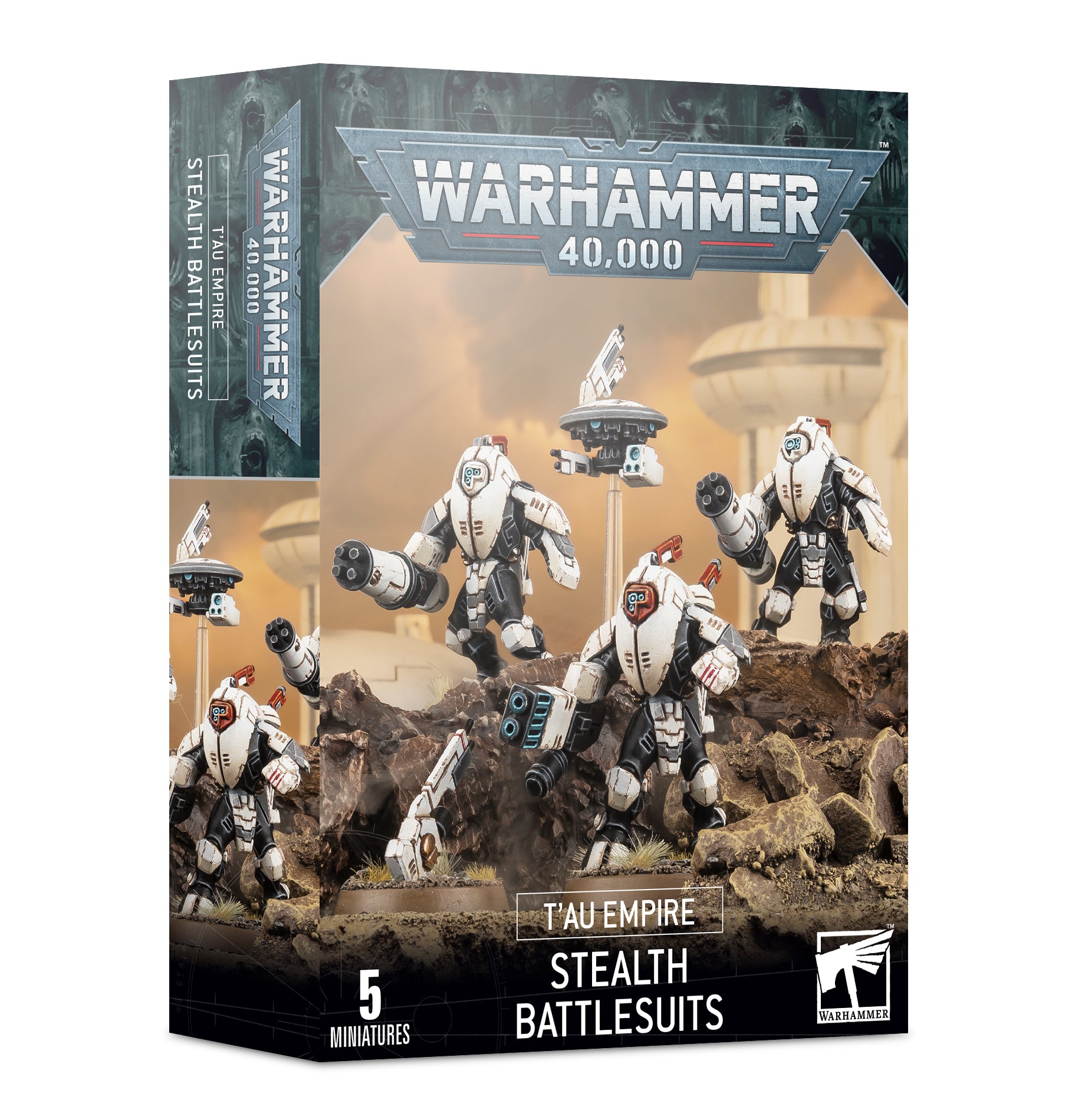 Warhammer 40,000 T'au Empire Stealth Battlesuits | Jomio and Rueliete's Cards and Comics