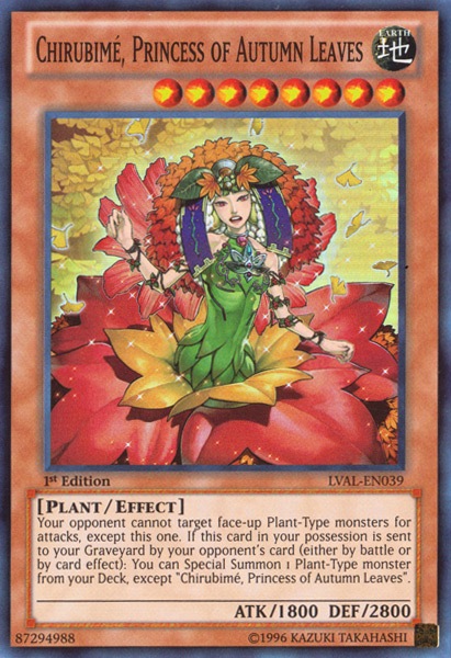 Chirubime, Princess of Autumn Leaves [LVAL-EN039] Super Rare | Jomio and Rueliete's Cards and Comics