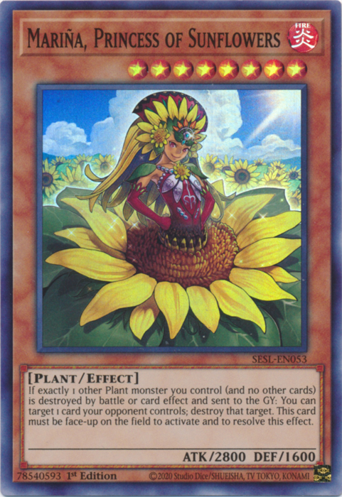 Mariña, Princess of Sunflowers [SESL-EN053] Super Rare | Jomio and Rueliete's Cards and Comics