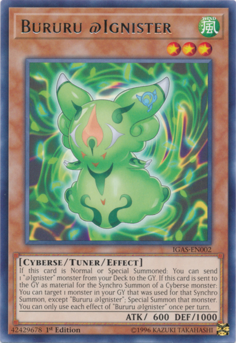 Bururu @Ignister [IGAS-EN002] Rare | Jomio and Rueliete's Cards and Comics