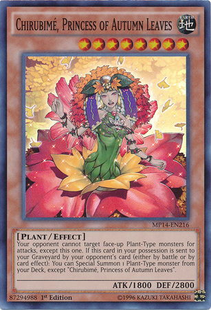 Chirubime, Princess of Autumn Leaves [MP14-EN216] Super Rare | Jomio and Rueliete's Cards and Comics
