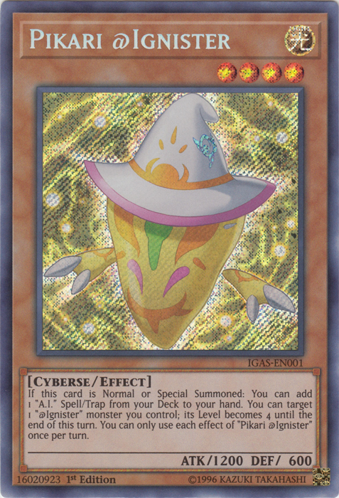 Pikari @Ignister [IGAS-EN001] Secret Rare | Jomio and Rueliete's Cards and Comics