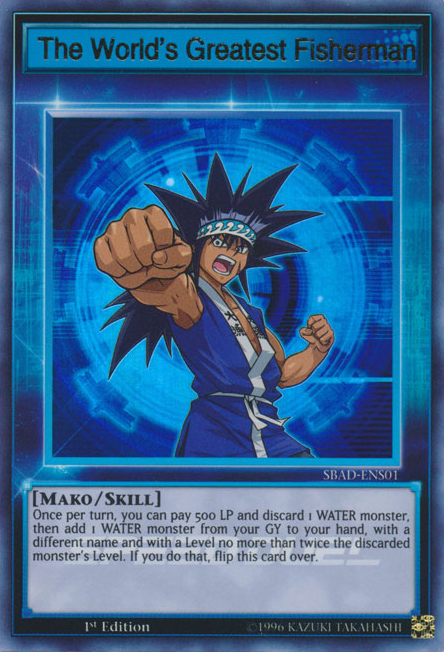 The World's Greatest Fisherman [SBAD-ENS01] Ultra Rare | Jomio and Rueliete's Cards and Comics