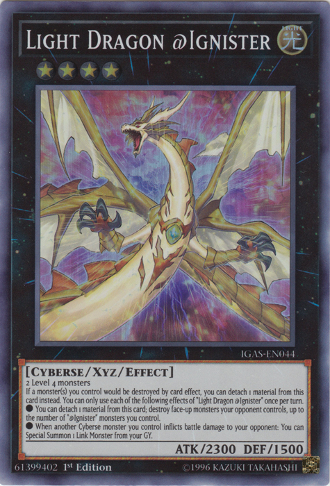 Light Dragon @Ignister [IGAS-EN044] Super Rare | Jomio and Rueliete's Cards and Comics