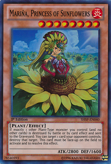 Mariña, Princess of Sunflowers [SHSP-EN040] Super Rare | Jomio and Rueliete's Cards and Comics
